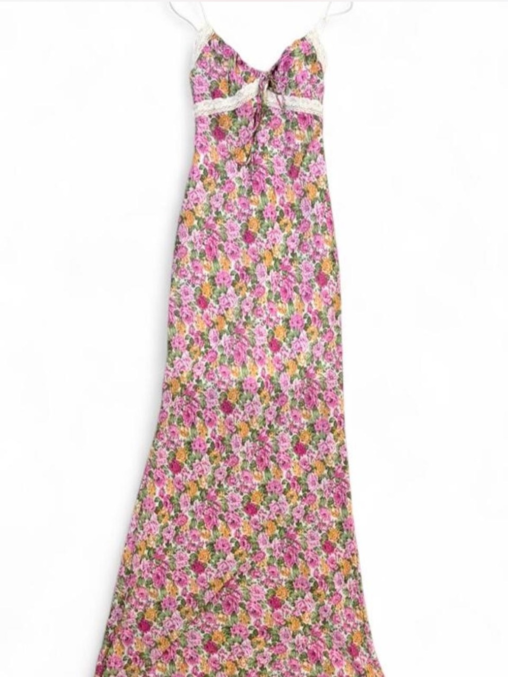 Princess Polly Floral Maxi Dress with Lace Trim